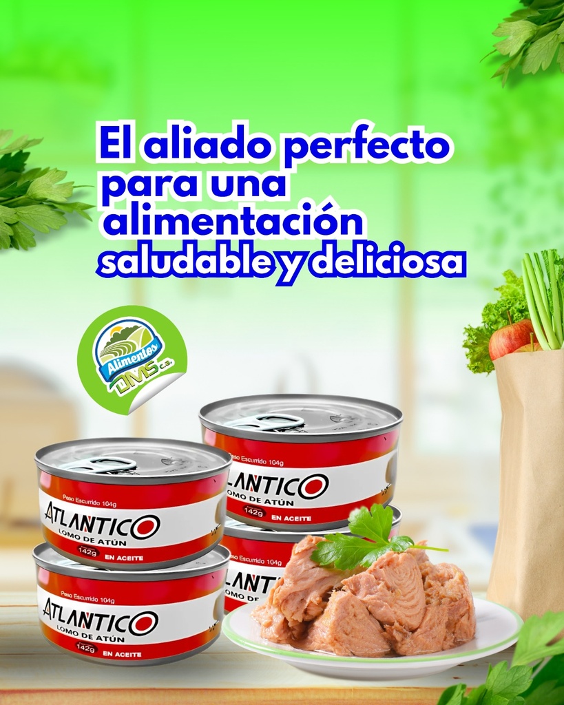 LOMO DE ATUN EN (AGUA) ATLANTICO (48*142g)