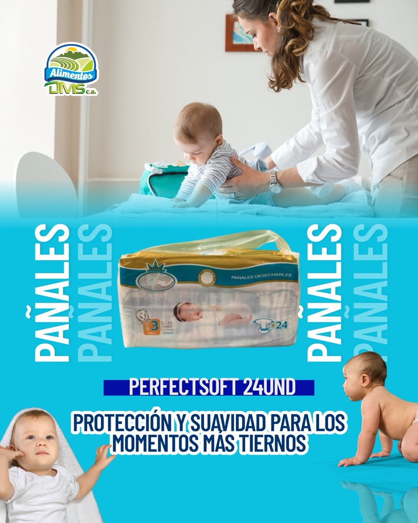 PAÑALES BABY DIAPER TALLA L  (10*24) PERFECT