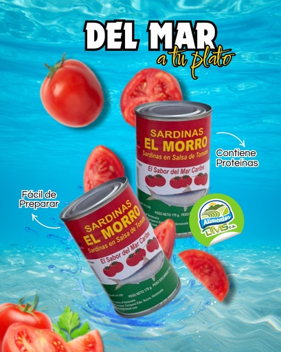 [18] SARDINAS EN SALSA DE TOMATE (EL MORRO) (18*170g) 