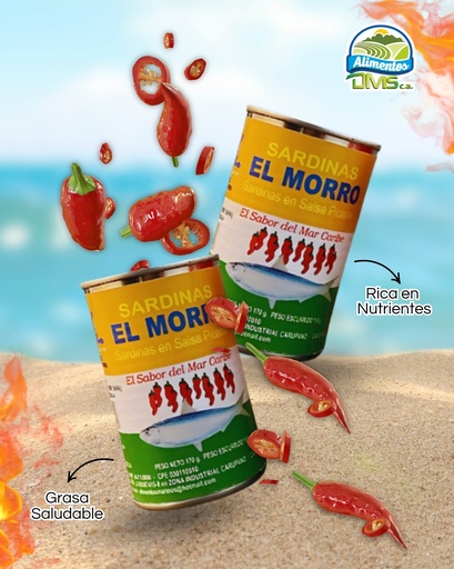 [18] SARDINAS EN SALSA PICANTE (EL MORRO) (18*170g) 